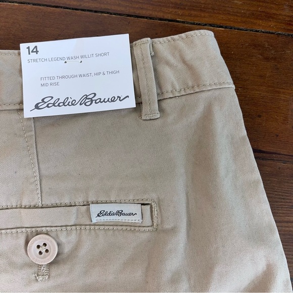 Eddie Bauer Tan Flat Front Shorts Versatile Casual Wear - Picture 5 of 6